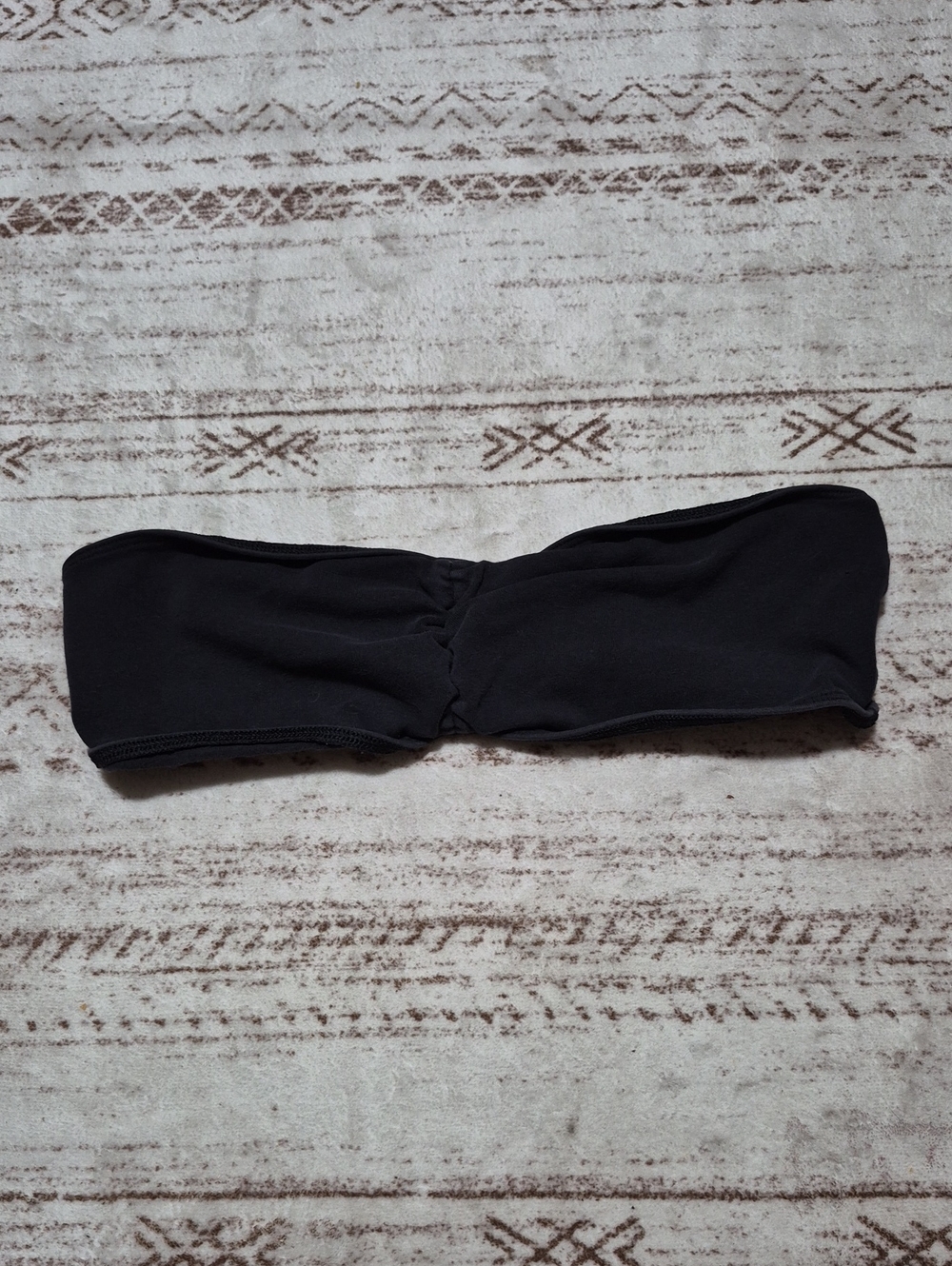 PINK Victoria's Secret Black Strapless Bandeau